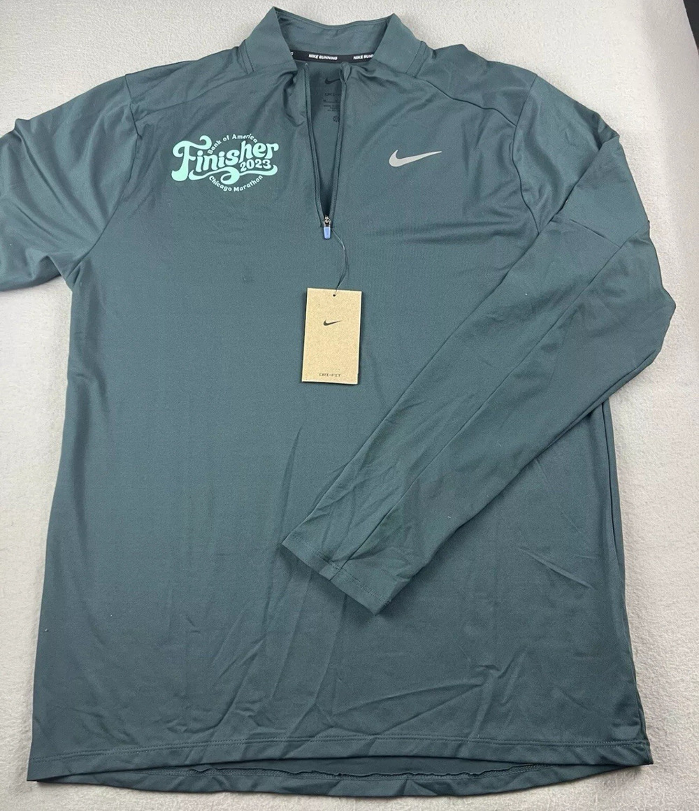 Nike Dri-FIT Element Running Top Chicago Marathon FD2682-328 Men’s Size Small